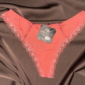 Жіночі стрейчеві труси-стрінги Coeur joie, коралові S