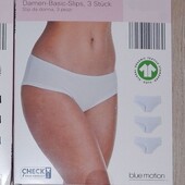 набір 3шт, труси жіночі хіпстери бавовна Blue Motion Німеччина