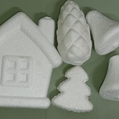 Набір пінопластових фігур для творчості, 5шт