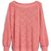 Мохеровый джемпер, свитер, пуловер, италия, р. оверсайз, 46-56, коралловый