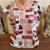тонка атласна блуза пог. 55