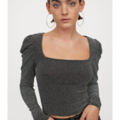 Сріблястий, блискучій, святковий топ, блуза H&M