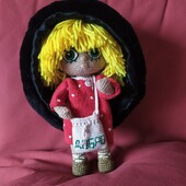 Шапка жіноча стьобана, тепла, хутряна.