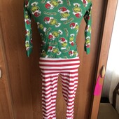 Пижама, комплект, 100% коттон, 5-6 р 116 см. the grinch, в ідеалі