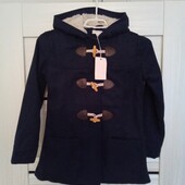 Розпродаж!!! Брендовое новое демисезонное пальто-парка с капюшоном р.8-9лет.