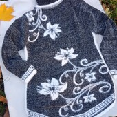 Свитер туника альпака