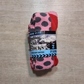 Нидерланды! Термоноски для девочки, лыжные носки для девочки! 2 пары! 31-34 размер! Лот 45