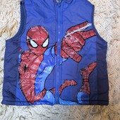 Теплая жилетка на мальчика Спайдер мен на 3 года