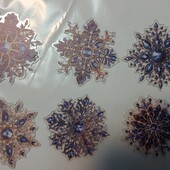 Штучні акрилові снідинки прикраси для ялинки