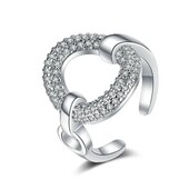 Идея для подарка к НГ ,Рождеству!Стильное серебряное изящное кольцо с цирконами.Серебро 925 пр.