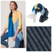 ♕ М'який тканий шарф плісе від Tchibo (Німеччина) розмір 80*200 см