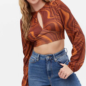 Стильний кроп топ, S М