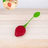 Ситечко для чаю силіконове. Полуничка.