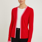 ♕ Гарненький кардиган яскравого кольору Tchibo, розміри наші: 52-54(44/46 євро)