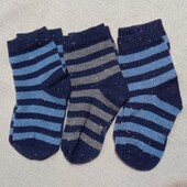 Лот 3 пари. Шкарпетки для хлопчика з біо-бавовни Tchibo(Німеччина) розмір 23-26