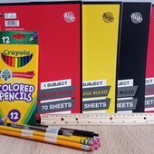 Новий, лот канцтоварів, зошити тільки 2. Гарна якість, із Америки.