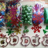 Набір сніжинок і наместин, 1350шт