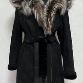 Шикарна натуральна дублянка з капюшоном ХL 48-50р.