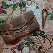 *Размер 30х17см!!! Сумка клатч в цвете кофе