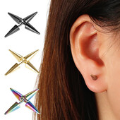 Сережки стріла, конус, на закрутках нержавіюча сталь, пірсинг