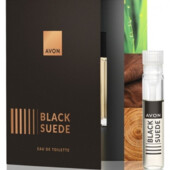 Листовка с пробным образцом Avon Black Suede