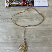 Золотой плетенный пояс на талию