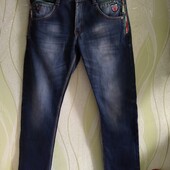 Чоловічі джинси на флісі, відмінний стан, довгі.