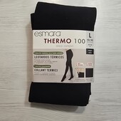 Есмара! Жіночі термоколготки, теплі жіночі колготки! 100 ден, чорні! 44/46 євро 50/52 наш! Лот 1
