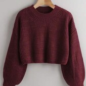 Вʼязаний трендовий светр, S