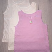 Набір майок Primark, 5-6р -1шт / 6-7р -2шт/ 116-122см