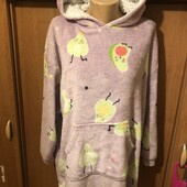 Меховушка, плюшева туника, кофта, худи, L-XL. Primark. слип, пижама
