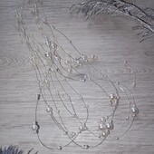 Ніжне біле намисто