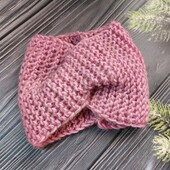 Завжди стильна та модна, тепленька пов'язочка-чалма