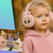 Хіт! Теплі м"якенькі навушники з Лабубу.5 кольорів