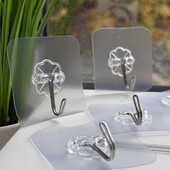 Набор самоклеящихся сверхпрочных крючков держателей. ( без сверлений) 5 штук одним лотом.