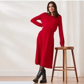 Сукня з тонкого трикотажу довжини міді з м'якой віскози від Tchibo (німеччина) розмір 36 евро=42-44