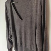 love by dune шоколадний пуловер з суміші шовку тавовни