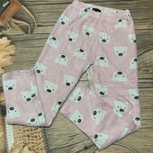 Плюшевые пижамные штаны размер С