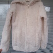 Пухнаста фірмова біла кофтинка на 8-10 років