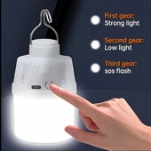 Лампа акумуляторна для кемпінгу та домашнього побуту.Три режими освітлення,швидкий заряд.