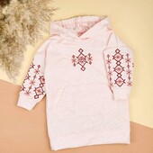 Сукня-худі дитяча двонитка 92-110 кольори