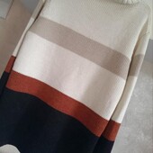 Prinsiples теплий щільний светр колор блок р.м