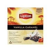 Чай чорний Lipton Ваніль карамель пірамідка