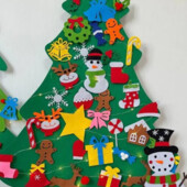 Последняя!!! Фетровая елка с игрушками липучками 95см высота