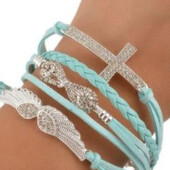 Браслет плетенный Бесконечность, Крылья