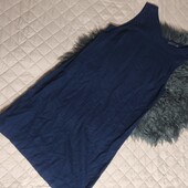 M&s, uk12 льон бавовна базова сукня