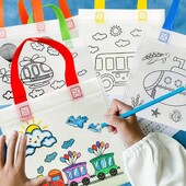 Наборчики для діток Сумочки шопери з фломастерами Дуже цікаво для діток 2 шопера+фломастери