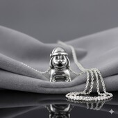 Срібна підвіска-шарм Собачка