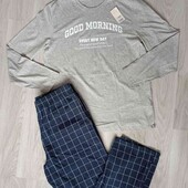 Esmara men брендовая новая хлопковая пижамка размер L евро 52/54