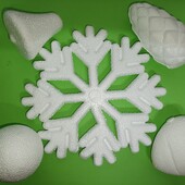 Набір пінопластових фігур для дитячої творчості, створення новорічних іграшок 5шт